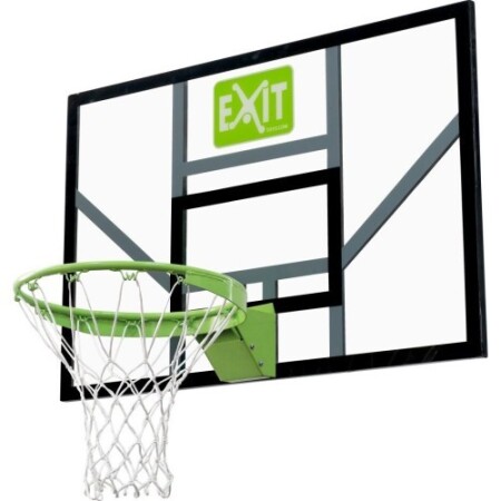 Basketball backboard with reinforced spring hoop Exit Galaxy 116x77cm - Exit