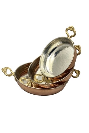 Batcaz- 3er-Set Kupferpfanne Omelette, Kuymak, Eierpfanne (14CM-16CM-18CM) coppersahan-1 - LizzaHome