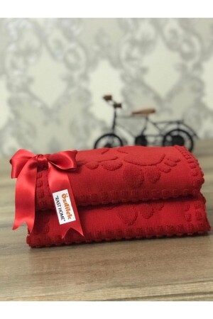 Bath Foot Towel Set of 2 (Red) 336638 - Özdilek