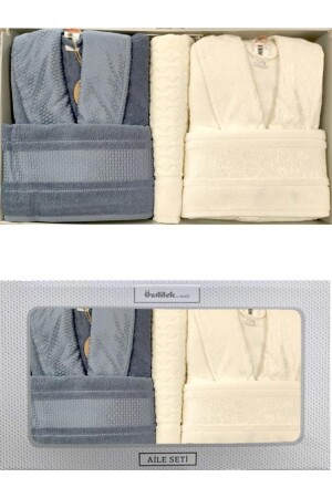 Bathrobe Set Blossom Happy Set Family Set 5 Pieces - Özdilek