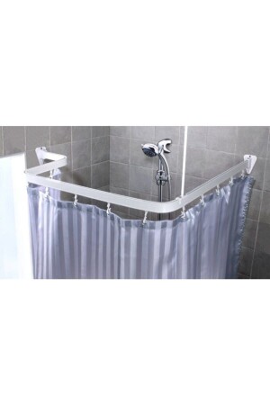 Bathroom Curtain Pipe Cornered - Psa