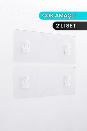 Bathroom Organizer Multi-Purpose Set of 2 Adhesive Durable Large Sticky - Bino
