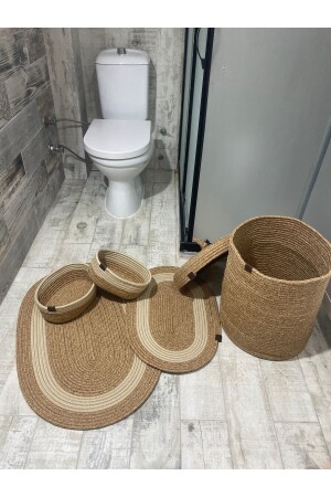 Bathroom Set -Bathroom Set -Dirty Basket -Mop Set -Oval Basket -Laundry Basket -Decor bathroom set - Ersu Ahat Home Design Ea