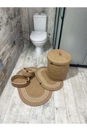 Bathroom Set -Bathroom Set -Dirty Basket -Mop Set -Oval Basket -Laundry Basket -Decor bathroom set - Ersu Ahat Home Design Ea