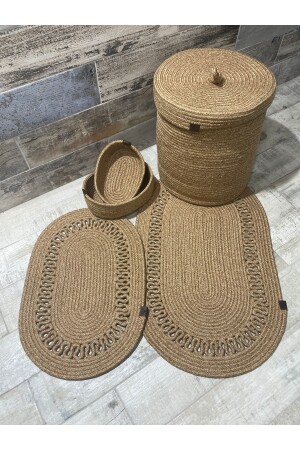 Bathroom Set -Bathroom Set -Dirty Basket -Mop Set -Oval Basket -Laundry Basket -Decor bathroom set - Ersu Ahat Home Design Ea