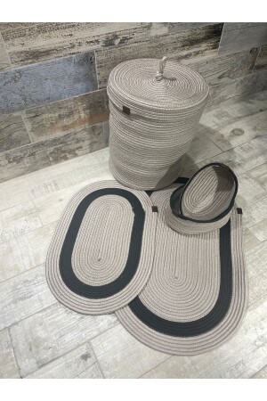 Bathroom Set -Bathroom Set -Dirty Basket -Mop Set -Oval Basket -Laundry Basket -Decor bathroom set - Ersu Ahat Home Design Ea