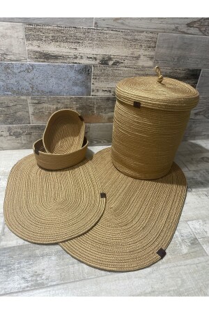 Bathroom Set -Bathroom Set -Dirty Basket -Mop Set -Oval Basket -Laundry Basket -Decor bathroom set - Ersu Ahat Home Design Ea