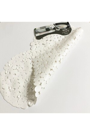 Bathroom Shower And Bathtub Anti-Slip Suction Cup Mat 34x68 cm WHITE COLOR - Isgstore