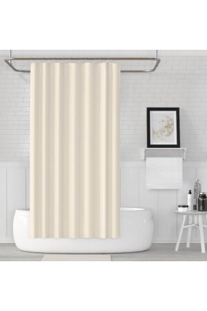Bathroom Shower Curtain 0010 Cream Double Wings 2x120x200 BAPJAC0010KRE - Zethome