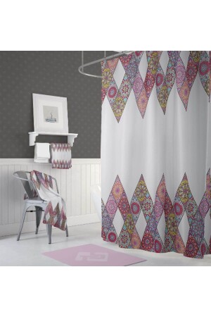 Bathroom Shower Curtain 10149 Double Wings 2X120x200 BAPJA10149STC - Zethome