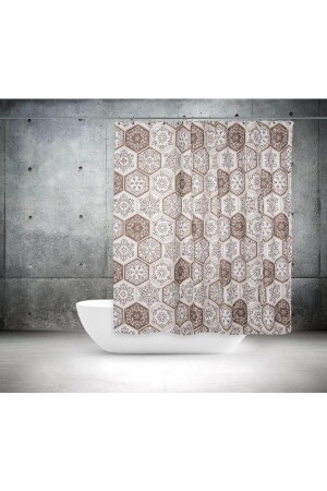 Bathroom Shower Curtain 2345 Double Wings 2x120x200 BAPTRO2345STC - Zethome