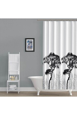 Bathroom Shower Curtain 3391 Double Wings 2x120x200 BAPTRO3391STC - Zethome