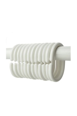 Bathroom Shower Curtain Ring Hook 24Pcs - Bahat