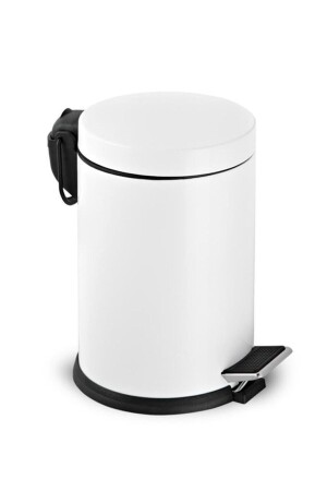 Bathroom Toilet Balcony Kitchen, White Color Pedal Metal Dustbin 3 Liter gorbanyo3lt1 - GörSeç