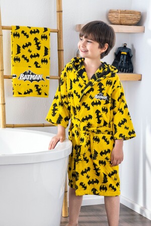 Batman Dark lizenziertes Handtuch-Bademantel-Set für Kinder, Alter 9/10 - Özdilek