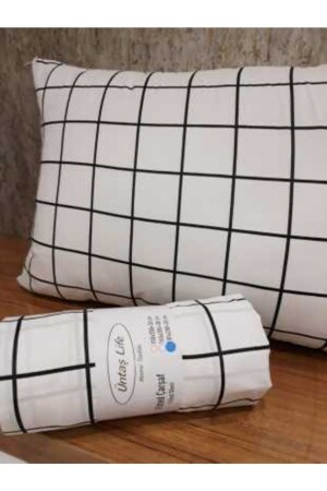 Battal Double Elastic Sheet + 2 Pillow Cases Minikarobeyaz Ecmnikaro3 - Üntaş