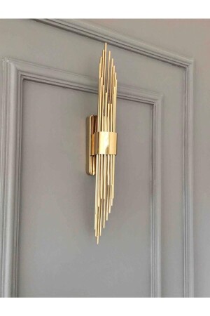 Batteriebetriebene Wandleuchte, batteriebetriebene Wandleuchte, Beleuchtung, goldene LED-Wandleuchte - Wisehome