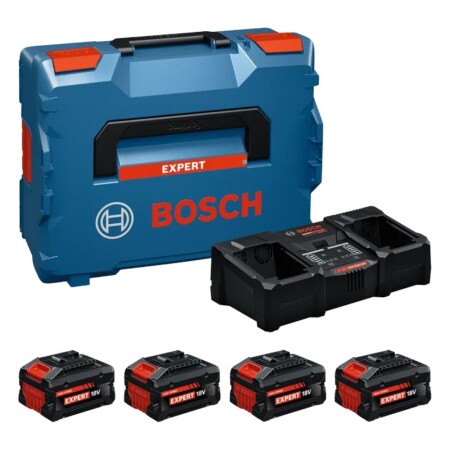 Battery and charger set BOSCH Expert 18V 2x5.5Ah, 2x8.0Ah LB - Bosch Expert