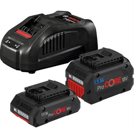 Battery and charger set BOSCH GBA 4.0Ah 5.5Ah ProCORE18V, GAL 1880CV - Bosch Accessories