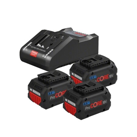 Battery and charger set BOSCH GBA ProCORE 18V 3x8.0Ah - Bosch