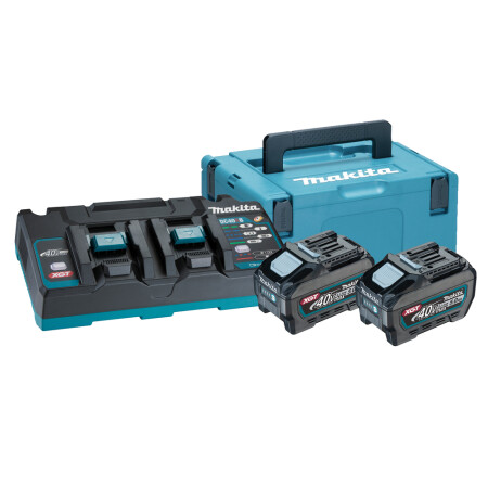 Battery and charger set MAKITA 40V MAX XGT 2x5.0Ah - Makita 40V Max XGT