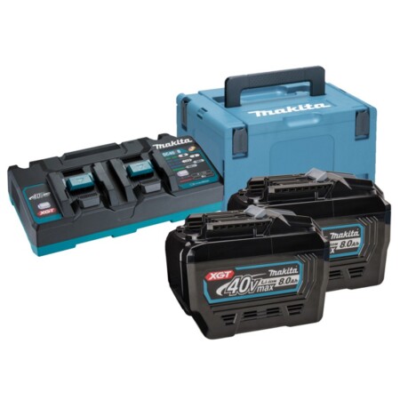 Battery and charger set MAKITA 40V MAX XGT 2x8.0 Ah - Makita 40V Max XGT