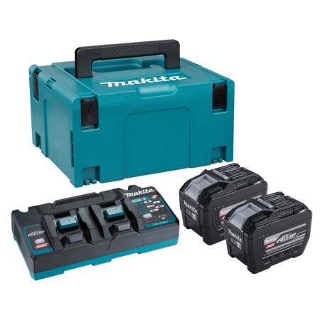 Battery and charger set MAKITA 40V MAX XGT 2x8.0Ah - Makita 40V Max XGT