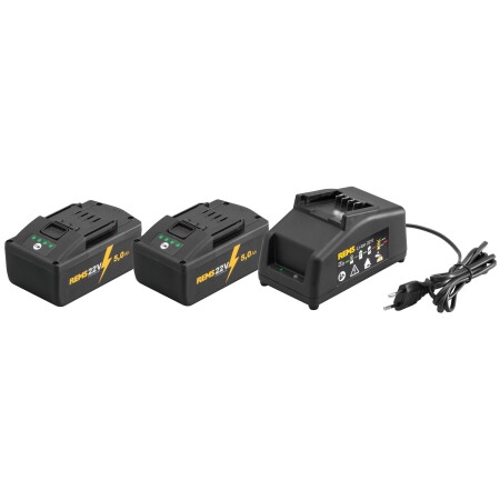 Battery and charger set REMS Power-Pack 22V 5.0AH - Rems