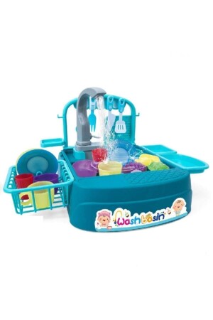 Battery Operated Kitchen Sink Turquoise 168a-19b - Genel Markalar