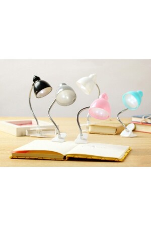 Battery Powered Clamp Book Reading Lamp Led Lighting Light Lantern - Yetkin Home