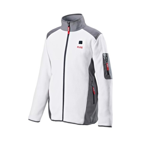 Battery-powered heated fleece sweater FLEX TF 10.8/18V, white - FLEX
