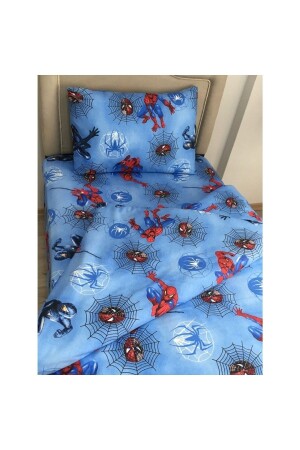 Baumwoll-Baby-Bettbezug-Set 100 x 150 Spiderman BÖ0005NT - Bebek Özel