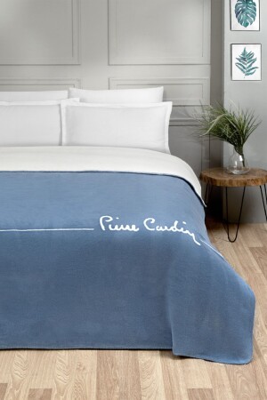 Baumwolldecke Single Logo Indigo MCBAT00071 - Pierre Cardin