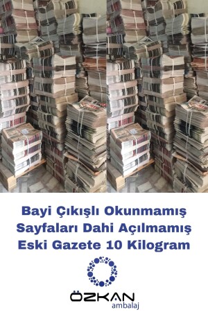 Bayi Çıkışlı Tertemiz Okunmamış Eski Gazete 10 Kg - Özkan Ambalaj