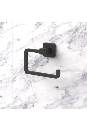 Baymera Square Matte Black Toilet Paper Holder - Paper Holder PRA-2209234-0285 - Genel Markalar