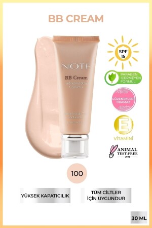 Bb Cream 100 Porzellan Natürlicher Concealer mit feuchtigkeitsspendender Wirkung SPF 15 Bb Cream - Note Cosmetics