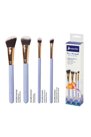Be A Mermaid Mermaid Series Daily Makeup Brush Set - 88 - Nascita