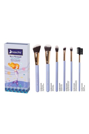 Be A Mermaid Mermaid Series Makeup Brush Set - 90 - Nascita