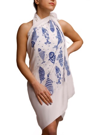 Beach Towel Peshtemal Sea Turkish Bath Sunbed Towel Cover Peshtemal (fish) OPTPŞTML01 - Ankaflex