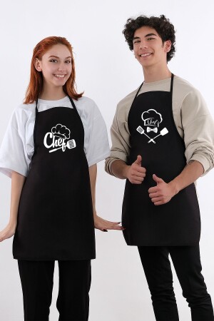 Beautiful Double Apron Liquidproof Kitchen Apron - Sevilya