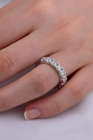 Beautiful Quality- Eternity Ring - Crystal Diamond Zirconia