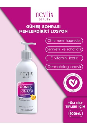 Beauty 100 ml After Sun Moisturizing & Refreshing Lotion Vitamin E nevfixgnsorasilosyon - Nevfix