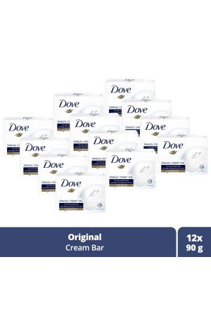 Beauty Cream Bar Feste Schönheitsseife Original mit feuchtigkeitsspendender Wirkung 90 g X12 - Dove
