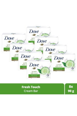 Beauty Cream Bar Solid Beauty Soap Fresh Touch Feuchtigkeitsspendende Wirkung 90 g - Dove
