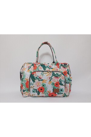 كيس مراقبة الأطفال مع نمط زهرة من شريط الكتف - Beautiful Bag