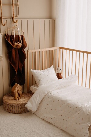 Baby Boy Duvet Cover Set 100x150 Tiny Boho Florals BBPTinyBohoFlorals - TBA COLLECTION