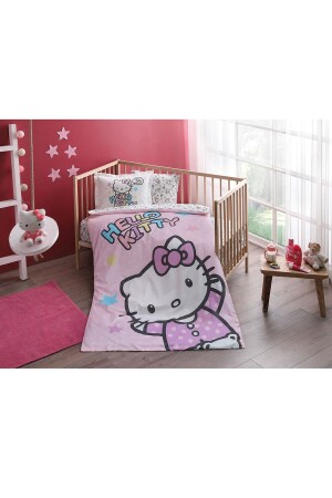 Bebek Nevresim Takımı-hello Kity Baby 60187272-T - Taç