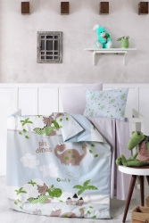 Bebek Nevresim Takımı Yüzde Yüz Pamuklu | Dino 152-99-20000150 - LadyModa