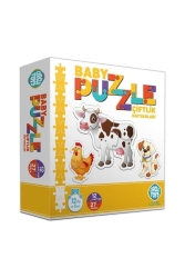 Bebek Puzzle Çiftlik Hayvanları 12 Ay- 27 Parça dop8201899igo - Circle Toys