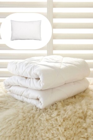 Bebek Yorganı 95x145 Cm - 1 Adet Bebek Yastığı LVNS-N-04 - NANOSOFT